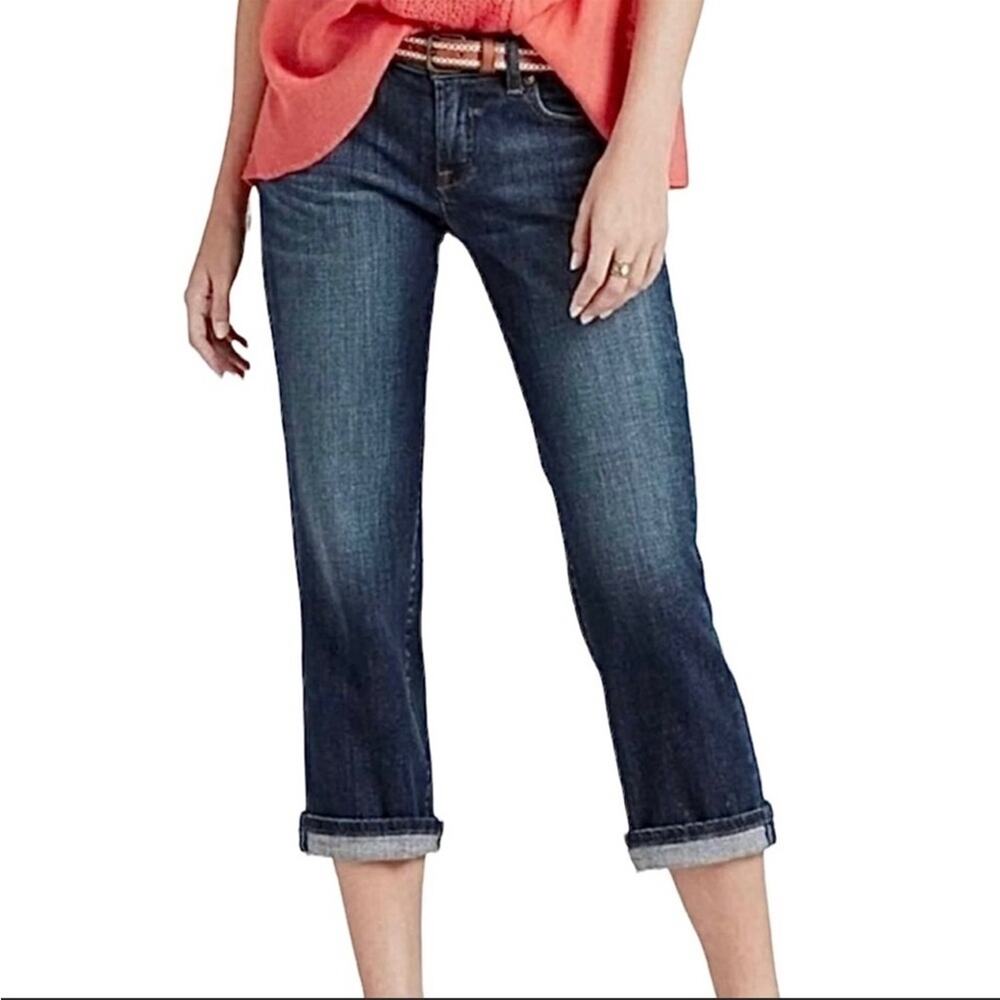 Lucky Brand Danville Classic Rider Crop Jeans Size 27 Tie Breaker Wash
